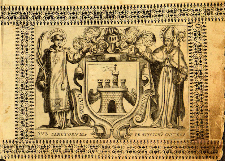 Frontespizio del codice Salconio ~ Anno 1603