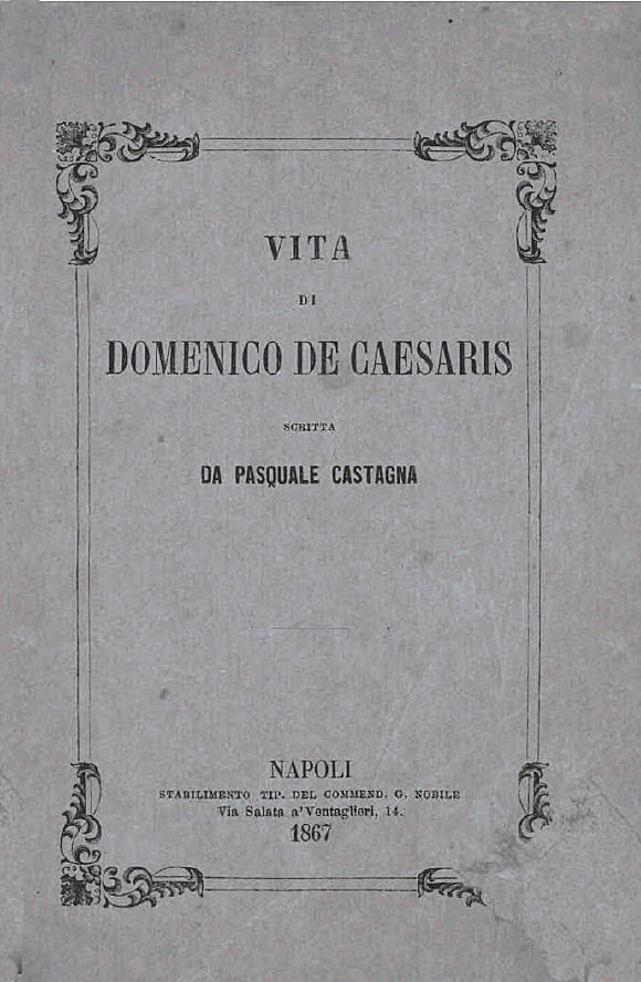 Vita di Domenico De Caesaris ~ Anno 1867