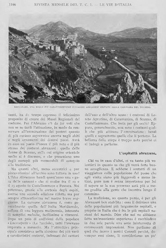Le vie d'Italia 'Novembre 1922'