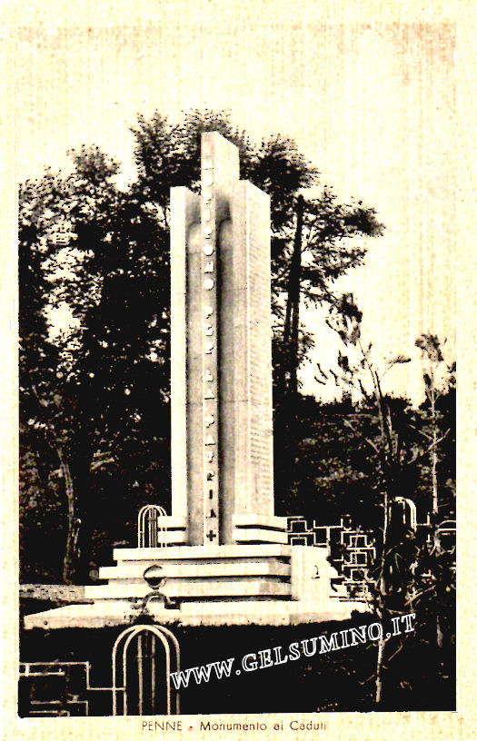 Monumento ai cuduti - Cartolina viaggiata anno 1953