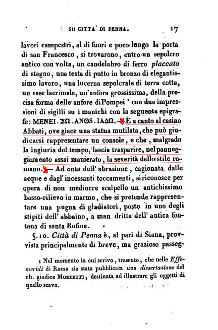 pag. 17  'Quadro di Città di Penne' di Vincenzo Gentili - 1832