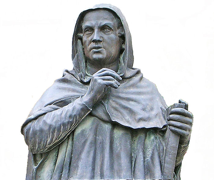 Busto di Luca da Penne realizzato nel 1887 da Angelo de Vico