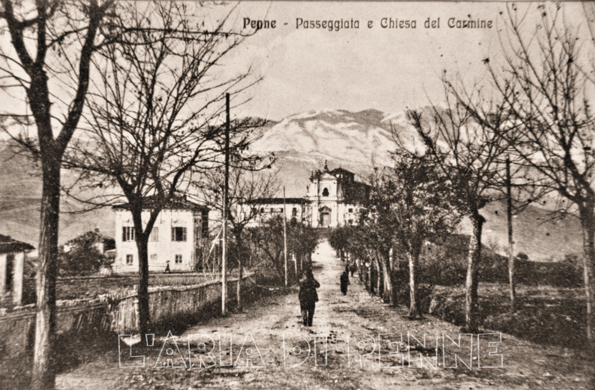 Veduta del Carmine nel 1930