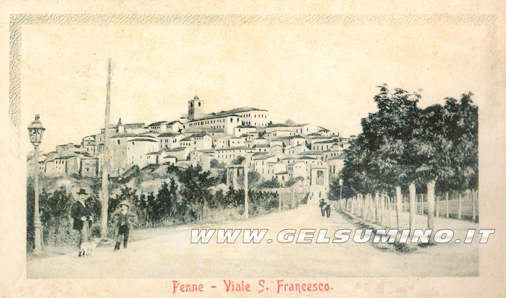 Via San Francesco nel 1904
