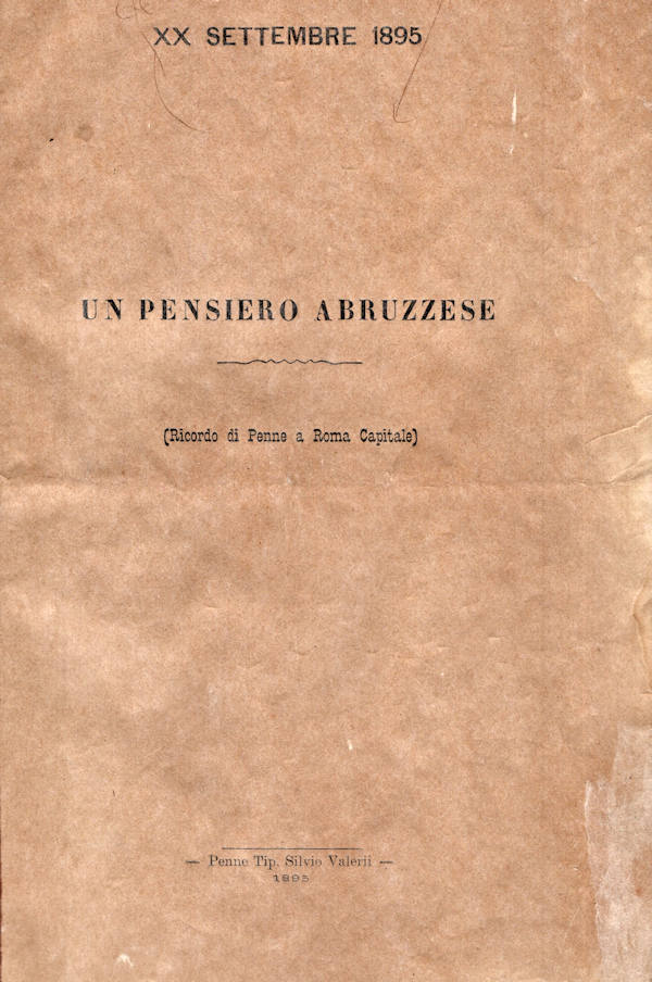 XX SETTEMBRE 1895 ~ Anno 1895