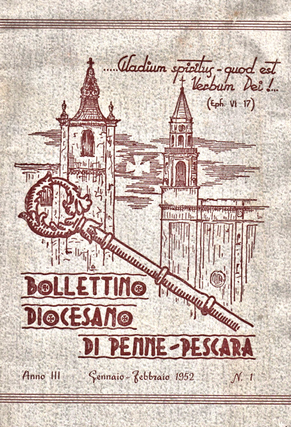 BOLLETTINO DIOCESANO DI PENNE-PESCARA ~ Anno 1952 BOLLETTINO DIOCESANO DI PENNE-PESCARA ~ Anno 1952