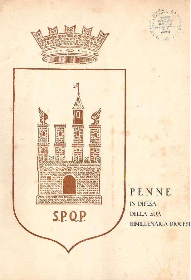 PENNE IN DIFESA DELLA SUA BIMILLENARIA DIOCESI ~ Anno 1949